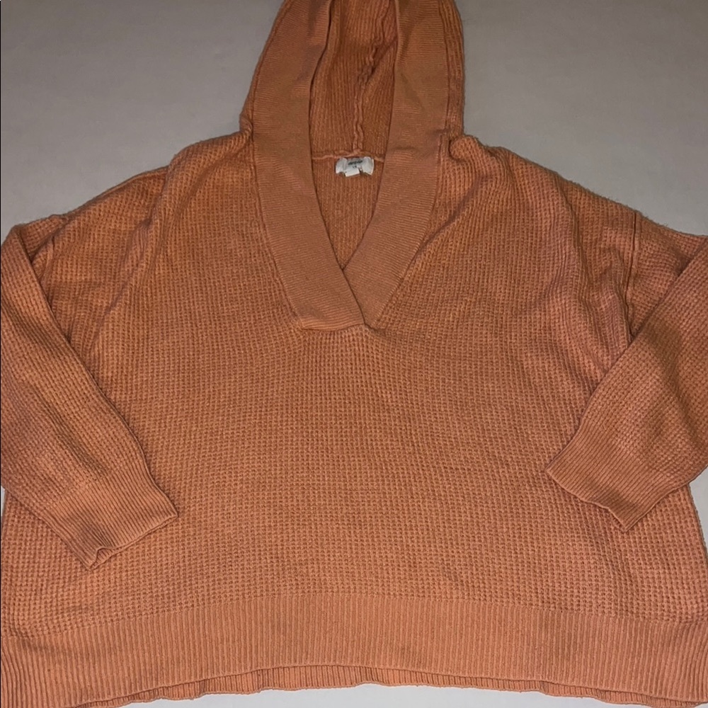Aerie Orange Hooded Sweatshirt